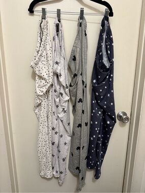 Chuns Kids Star & Dot Pajama Pants - Navy, Gray, Light Gray, Ivory All 4